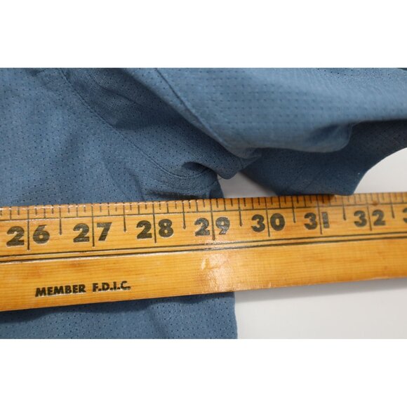 Duluth 2XL Tall Tri Vent Relaxed Fit Blue Short Sleeve Button-Up Shirt - Picture 4 of 12